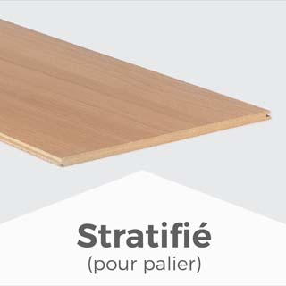 Lame stratifié pour palier pour escalier